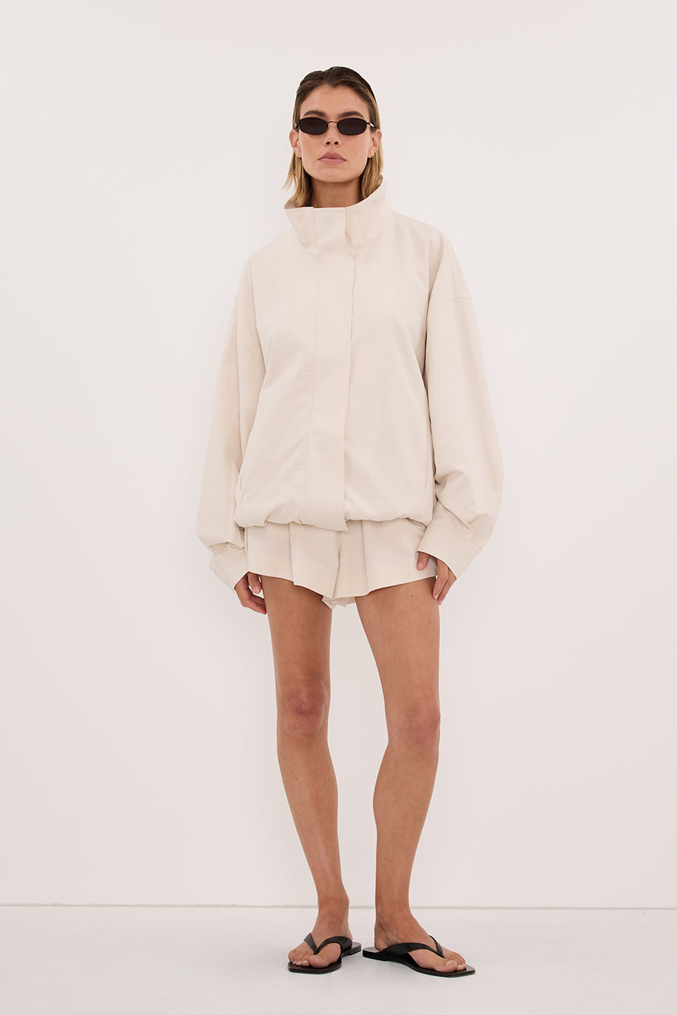 RORY IVORY LIGHTWEIGHT TRACK SHORT Clothing DISSH Boutiques 