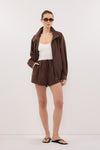 RORY MILK CHOC LIGHTWEIGHT TRACK SHORT