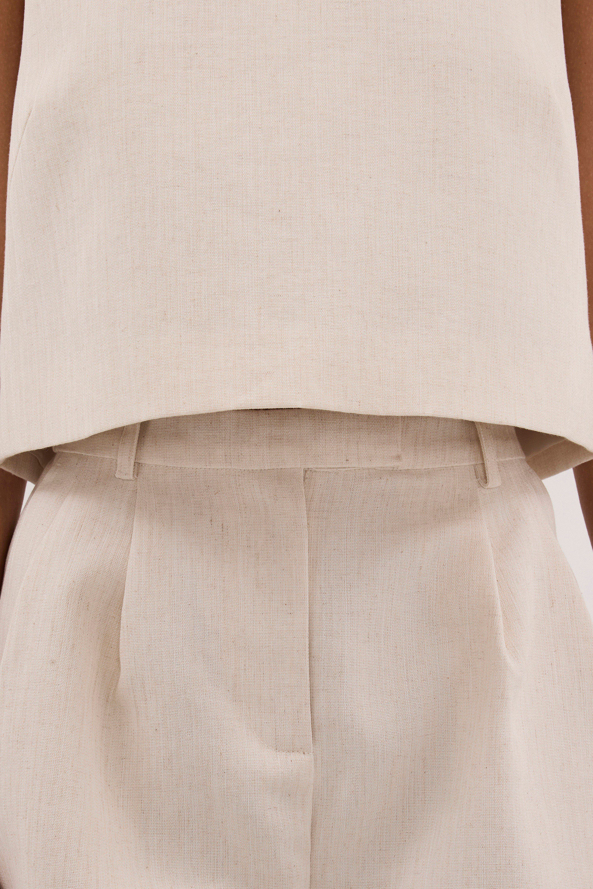 ROSALIE CREAM MARLE TAILORED SHORT