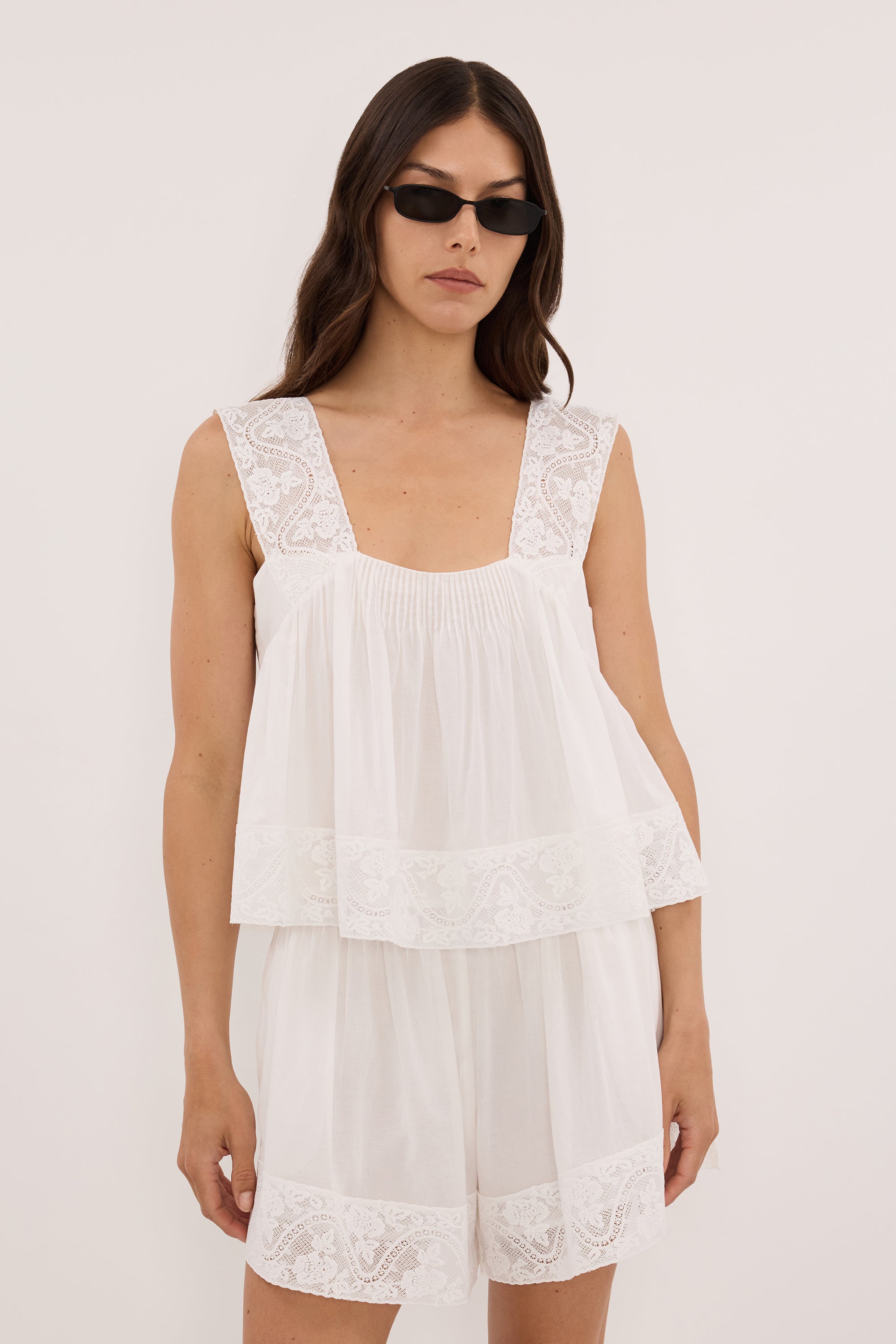 AMOUR WHITE COTTON SHORT - PRE ORDER