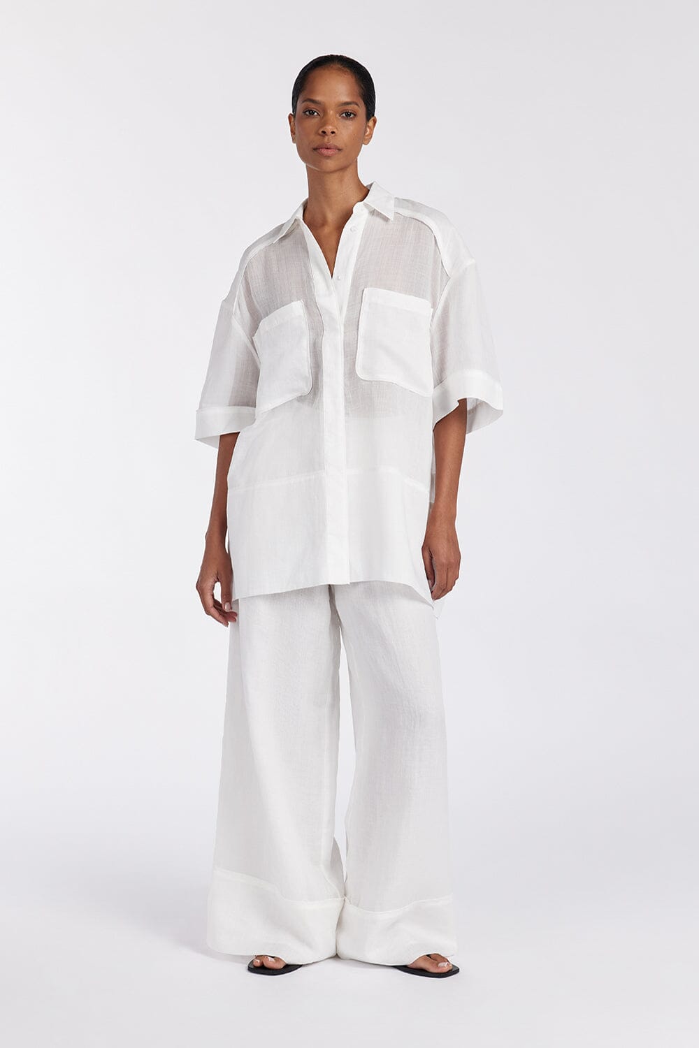 KAI WHITE RAMIE RESORT PANT Clothing DISSH Boutiques 