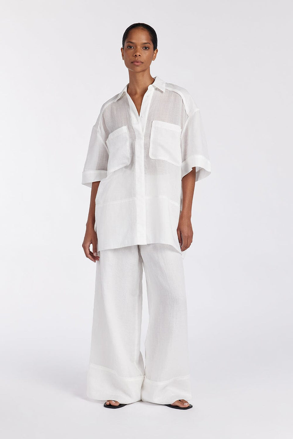 KAI WHITE RAMIE RESORT PANT Clothing DISSH Boutiques 