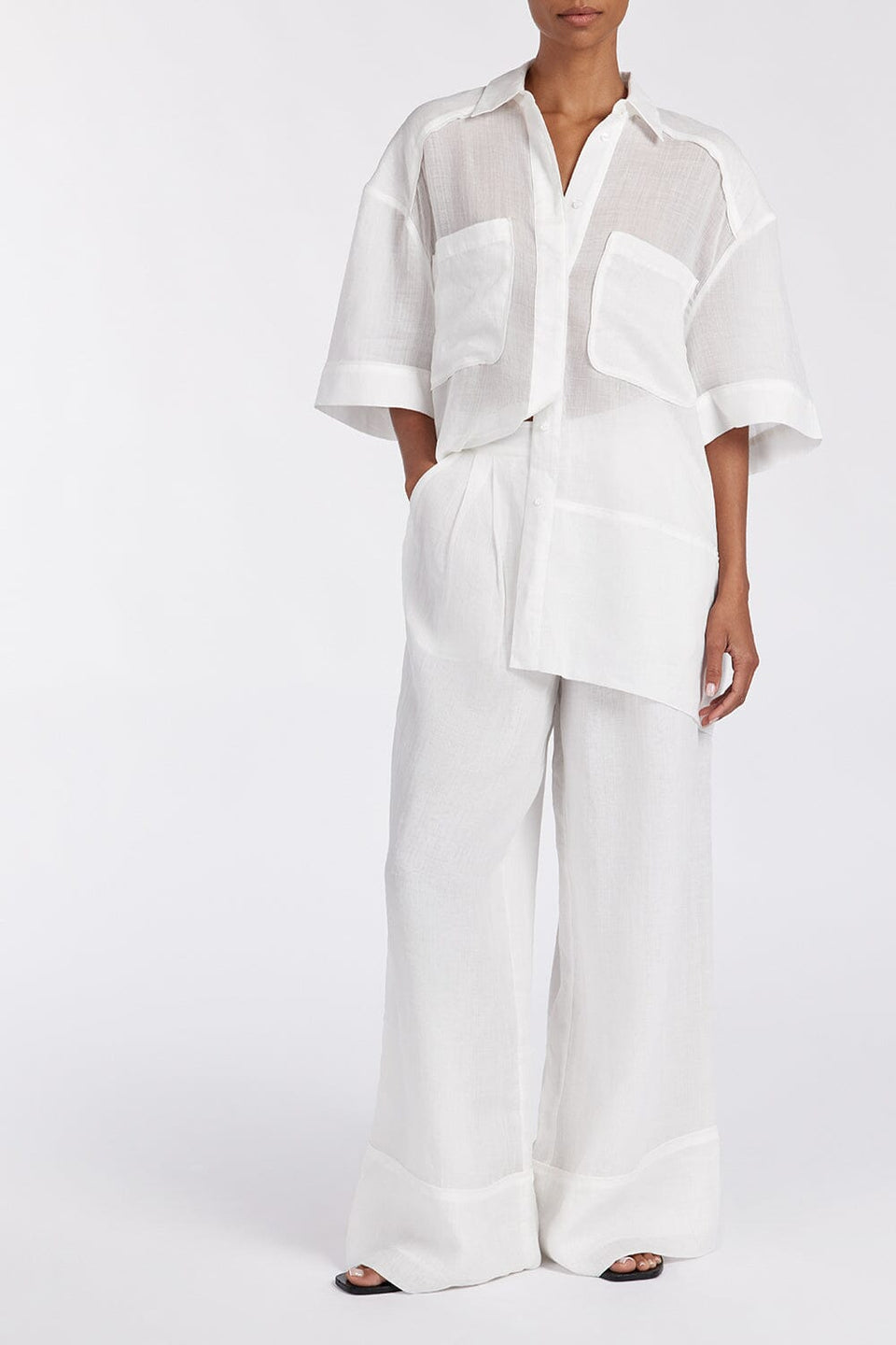 KAI WHITE RAMIE RESORT PANT Clothing DISSH Boutiques 