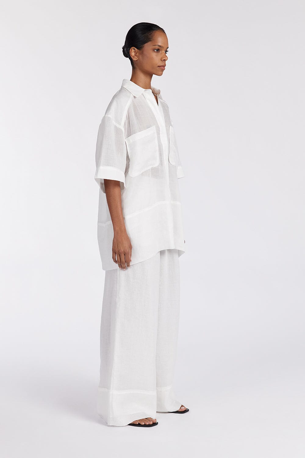 KAI WHITE RAMIE RESORT PANT Clothing DISSH Boutiques 