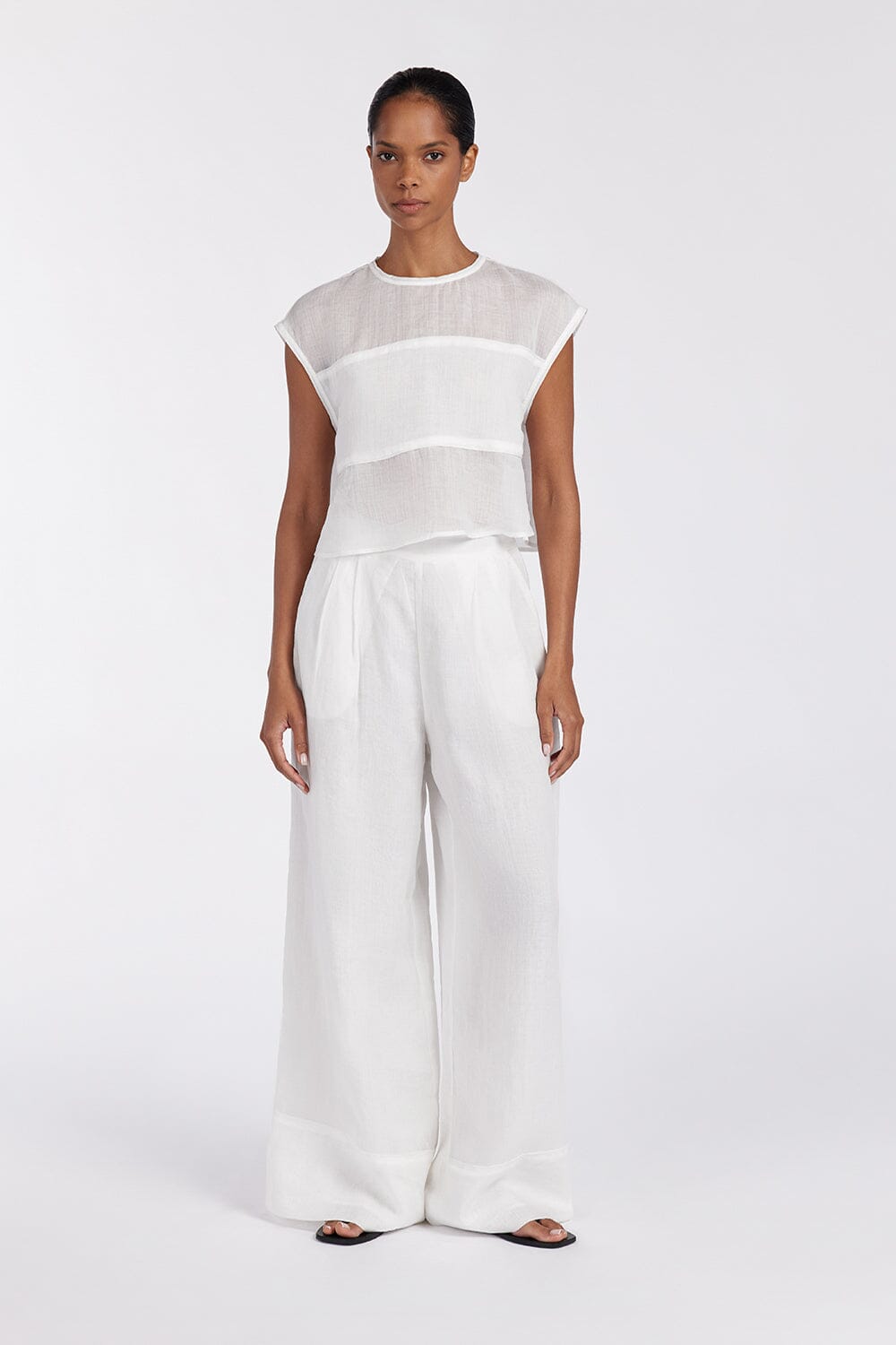 KAI WHITE RAMIE RESORT PANT Clothing DISSH Boutiques 