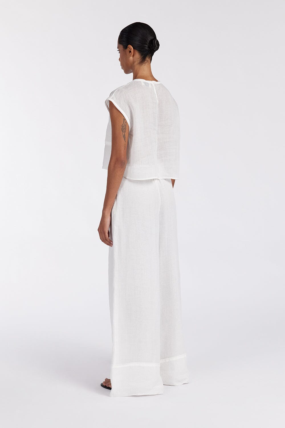 KAI WHITE RAMIE RESORT PANT Clothing DISSH Boutiques 