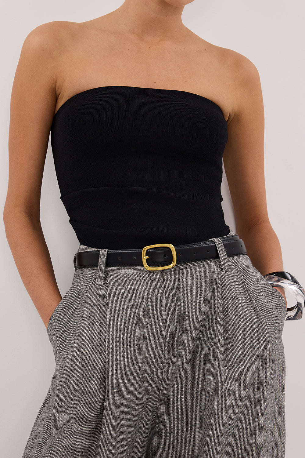 ELIAS CHARCOAL LINEN BLEND PANT Clothing DISSH Boutiques 