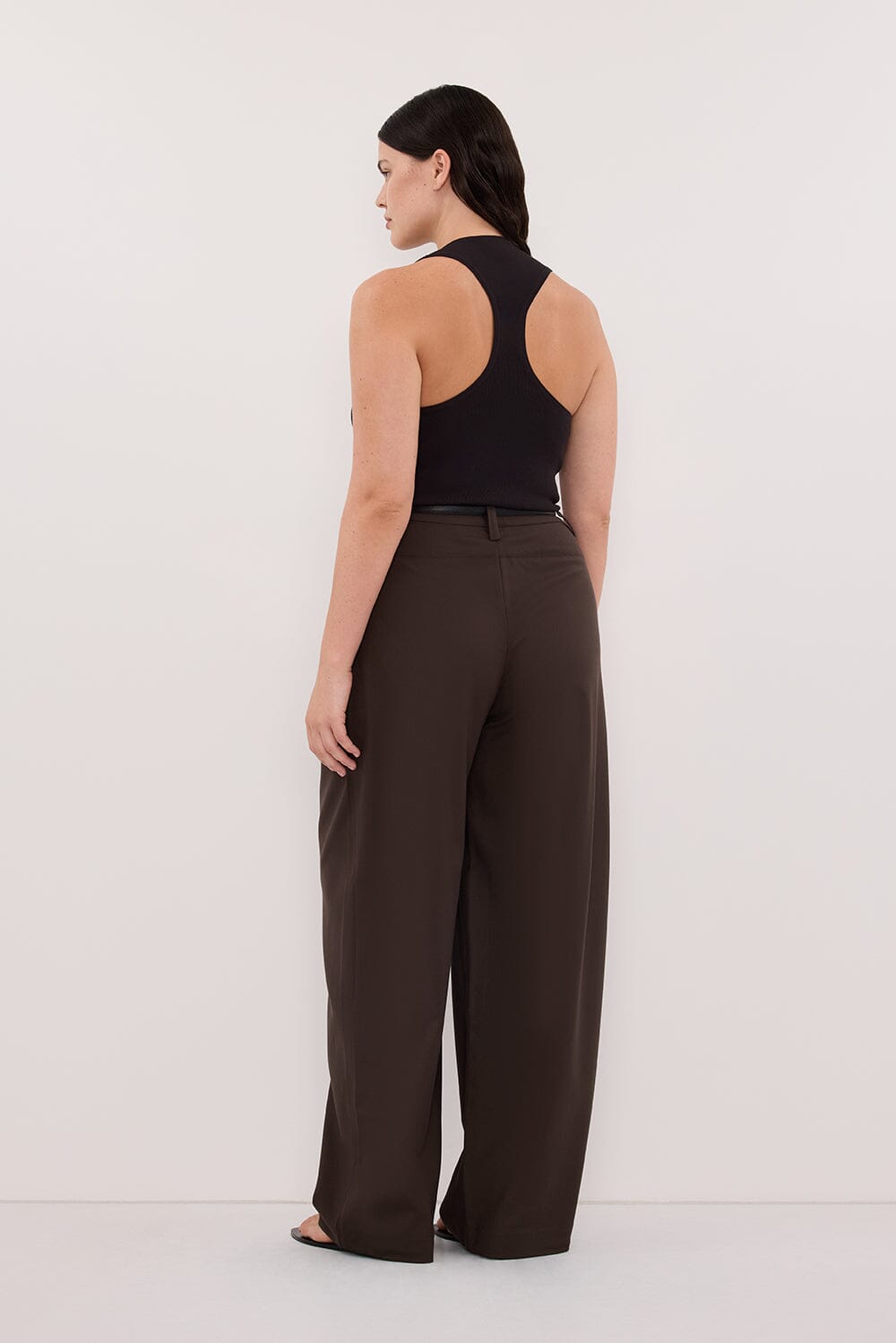 EDEN BITTER CHOC TAILORED PANT
