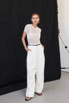 EDEN WHITE TAILORED PANT