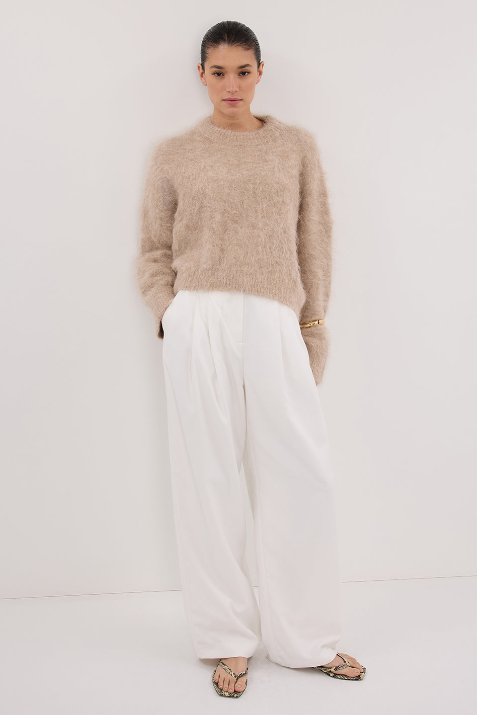 EDEN WHITE TAILORED PANT Clothing DISSH Boutiques 