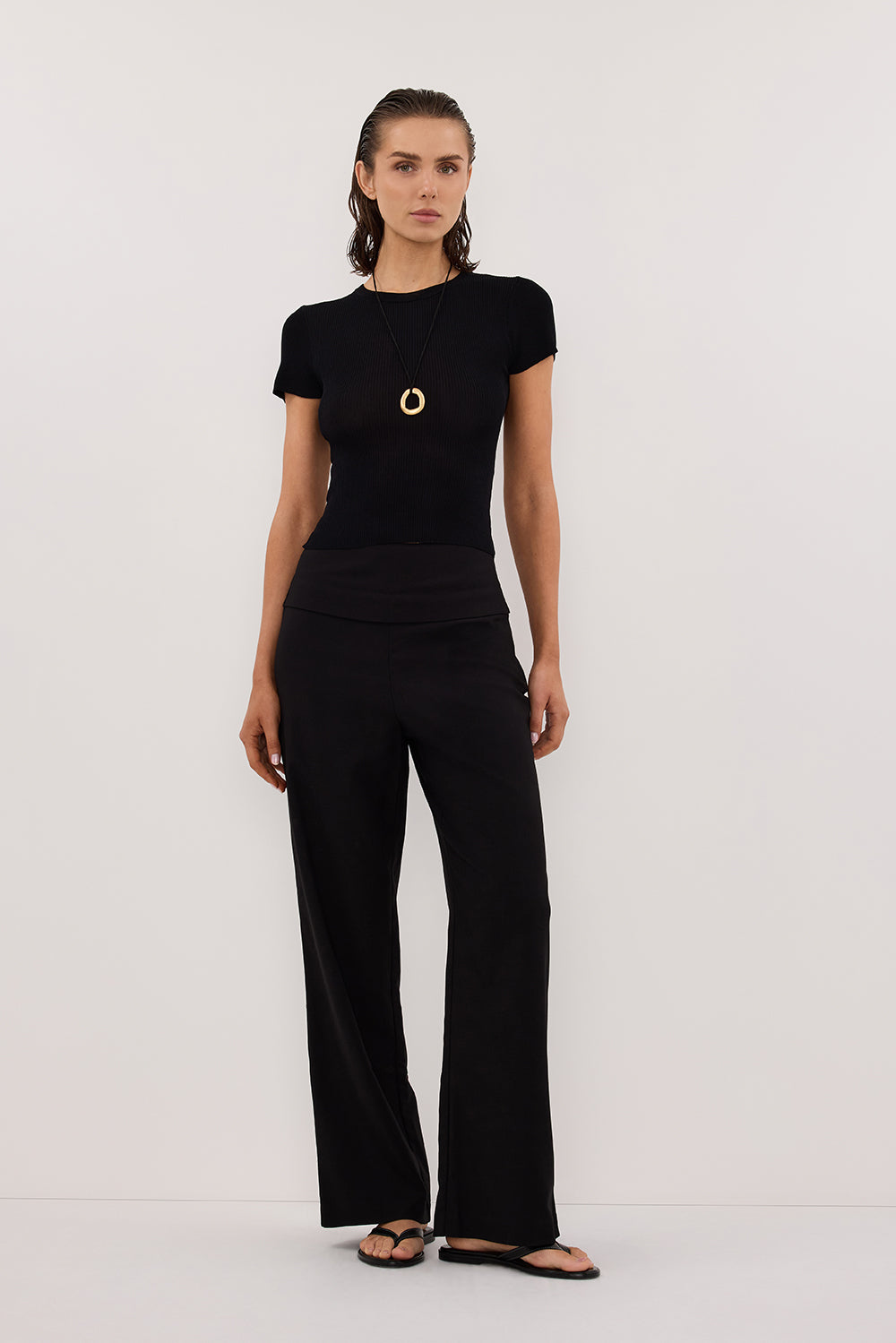 RITA BLACK TAILORED PANT Clothing DISSH Boutiques 
