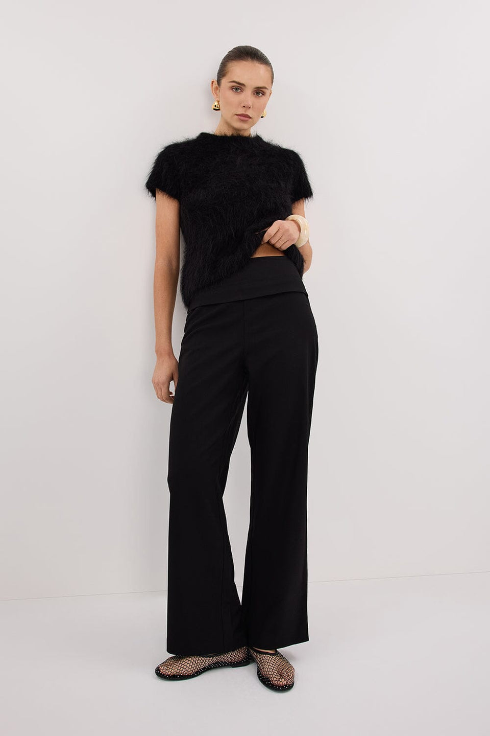 RITA BLACK TAILORED PANT Clothing DISSH Boutiques 