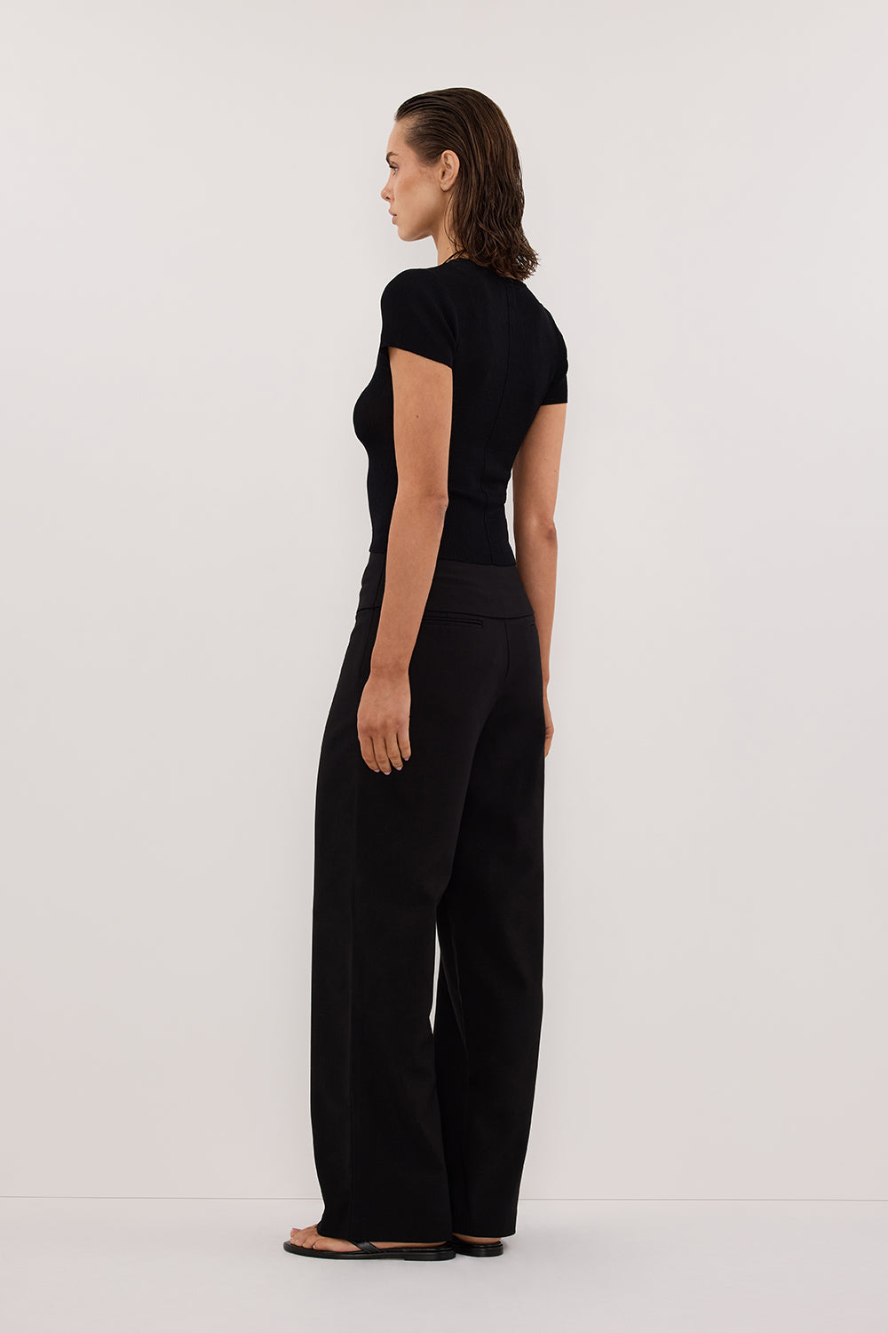 RITA BLACK TAILORED PANT Clothing DISSH Boutiques 