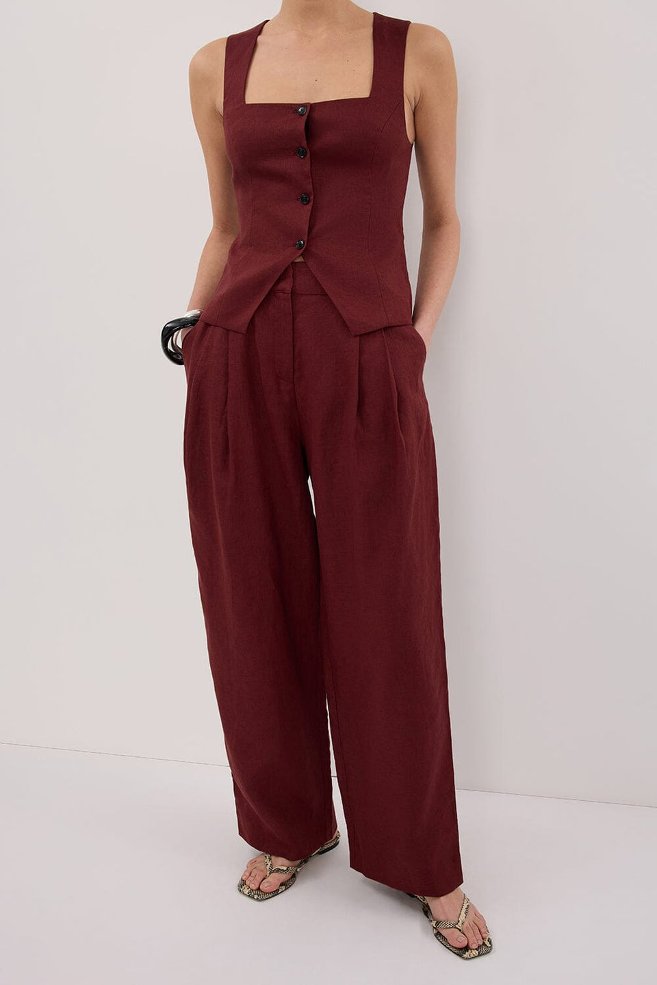 FRAN SAHARA LINEN PANT Clothing DISSH Boutiques 