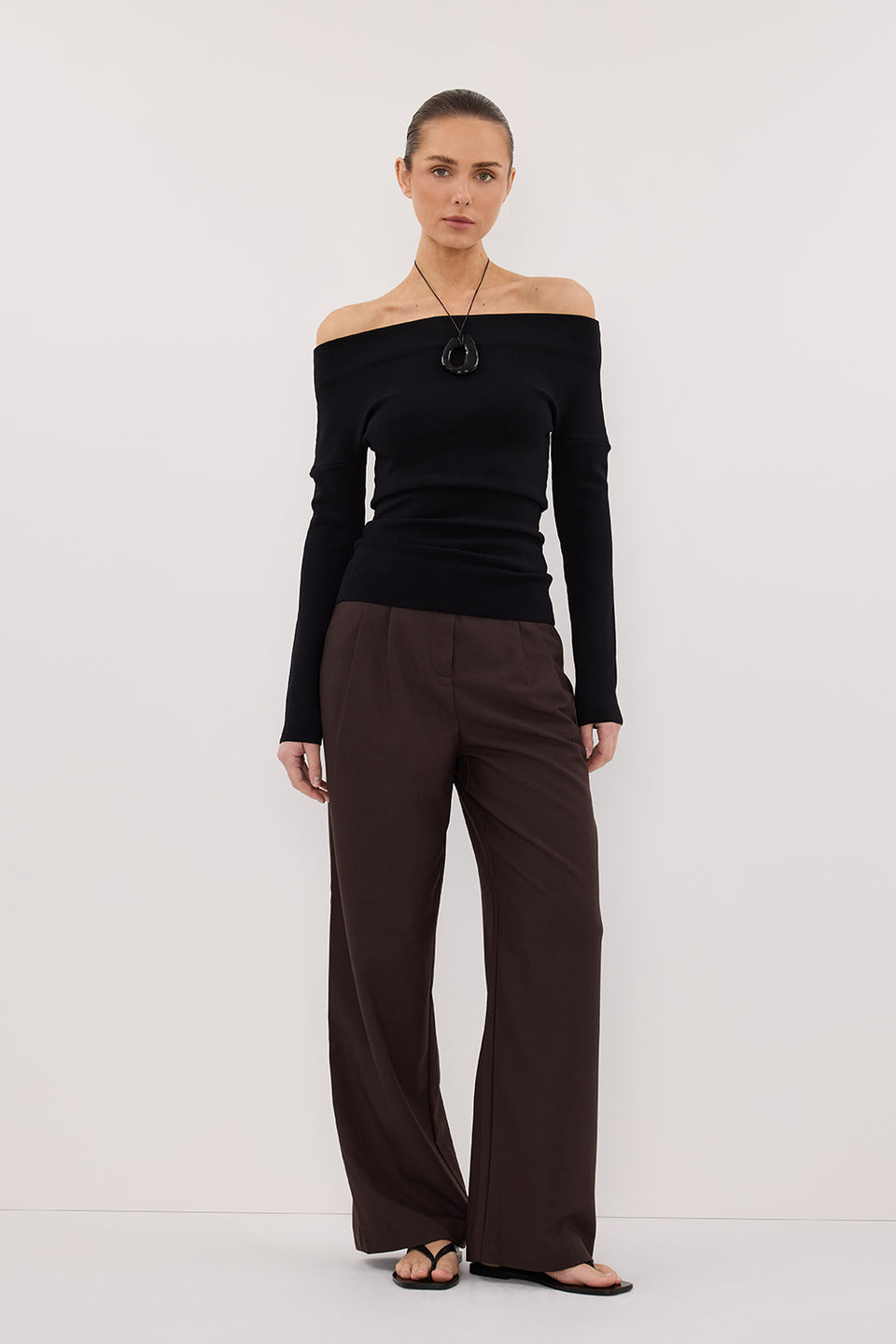 REMY ESPRESSO TAILORED PANT Clothing DISSH Boutiques 6 ESPRESSO 