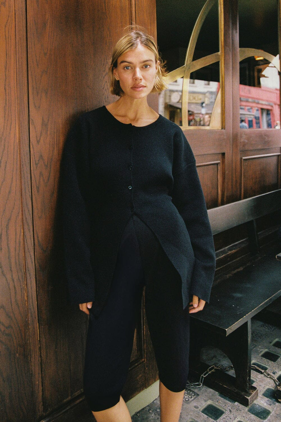 DEMI BLACK CAPRI PANT Clothing DISSH Boutiques 4 BLACK 