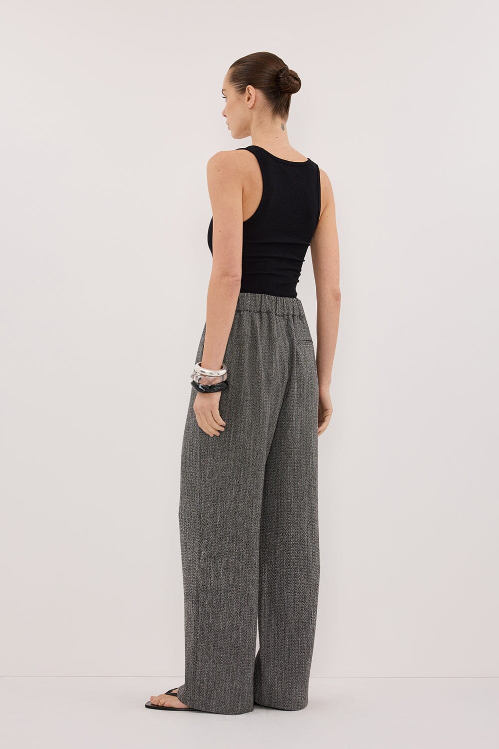 MANHATTAN CHARCOAL TWEED PANT Clothing DISSH Boutiques 