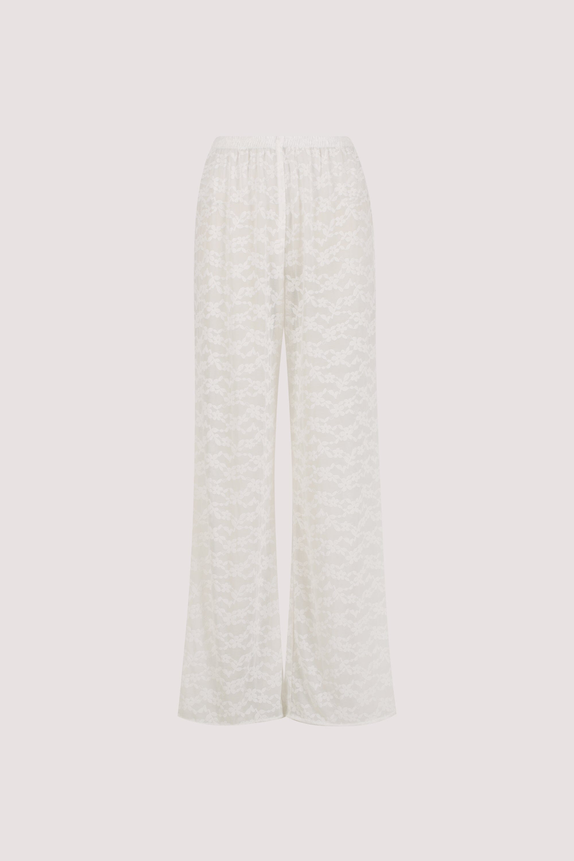 BELLE WHITE LACE PANT