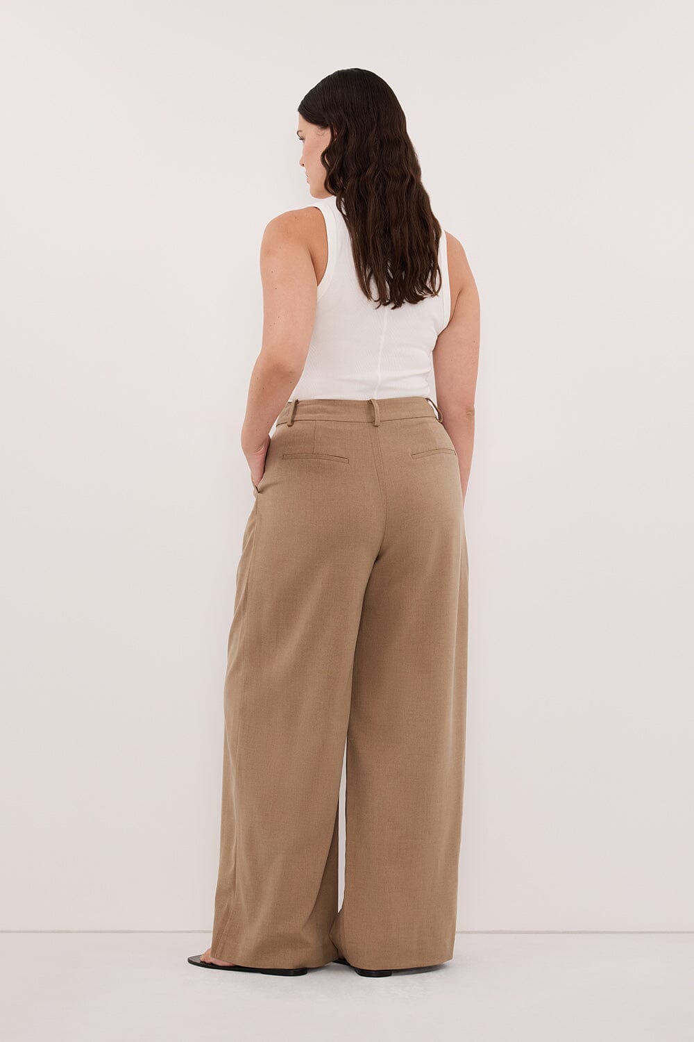 SORAYA TAN MARLE RELAXED TAILORED PANT