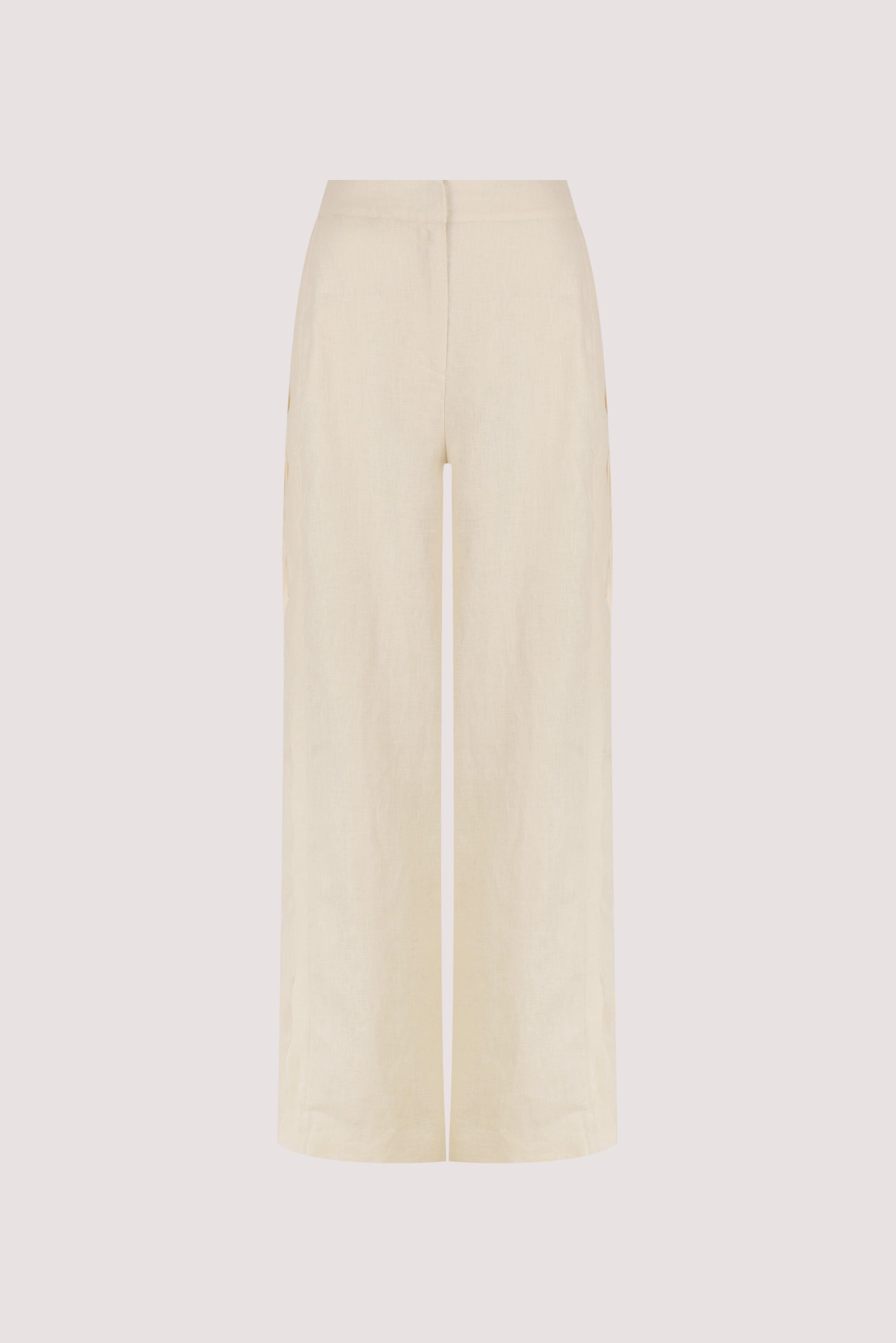 LELA SANDSTONE LINEN PANT Clothing DISSH Boutiques 
