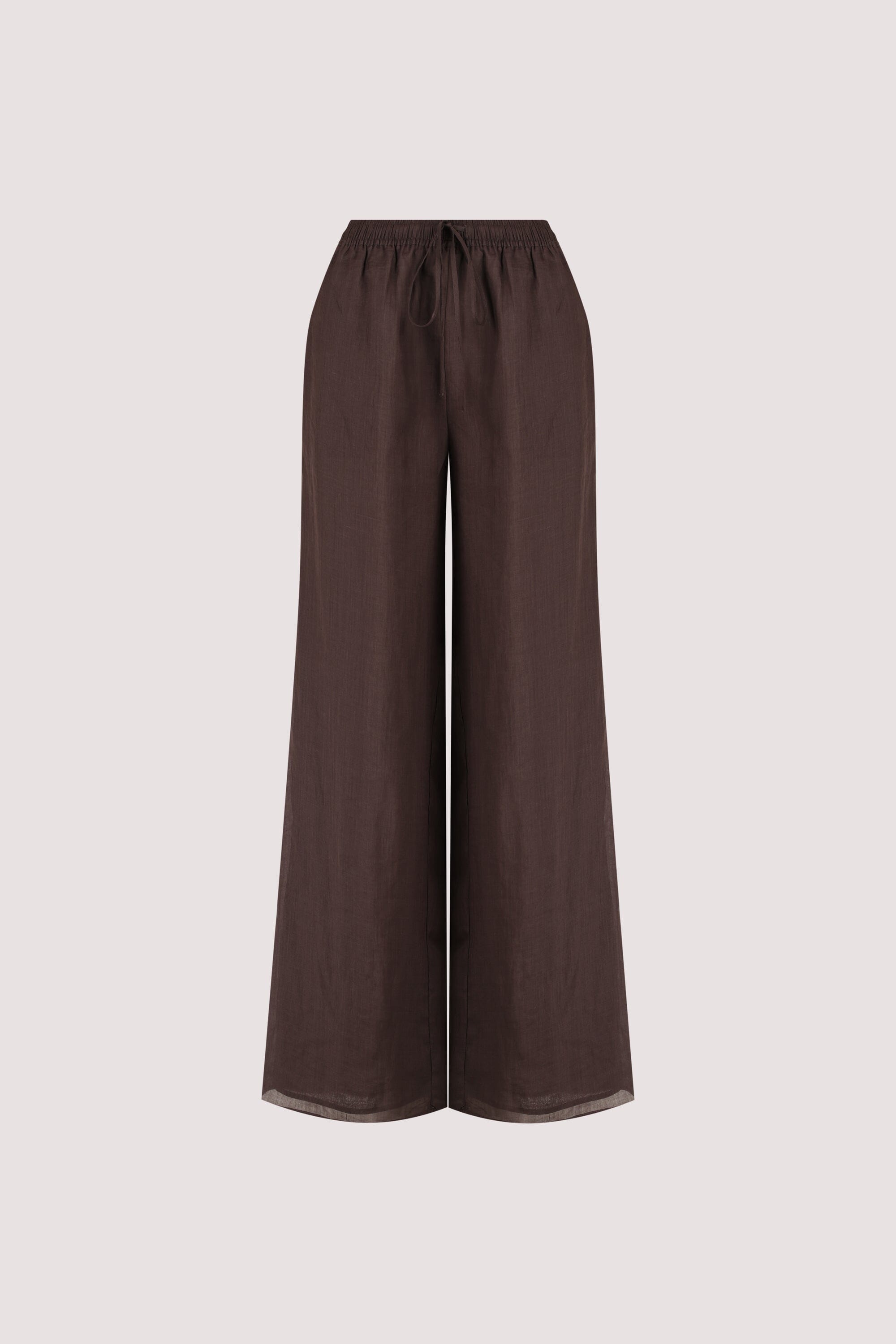 GINNY DARK CHOC RAMIE PANT