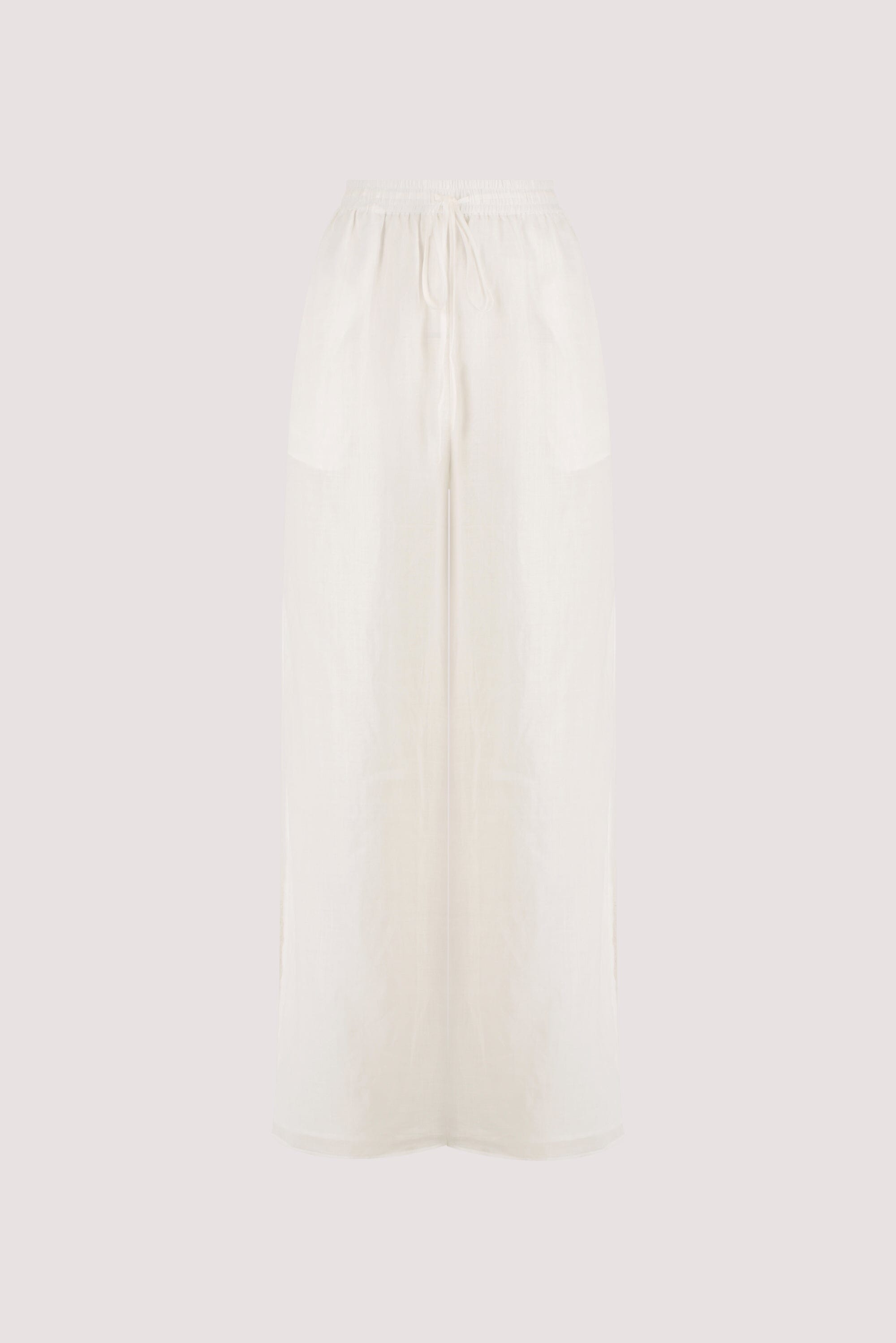 GINNY WHITE RAMIE PANT Clothing DISSH Boutiques 