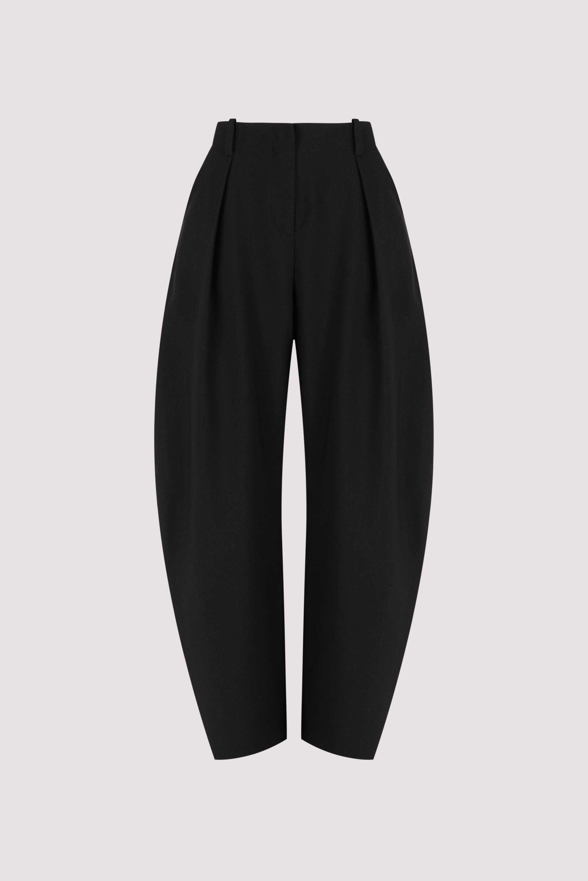 ROMY BLACK BARREL LEG TAILORED PANT Clothing DISSH Boutiques 