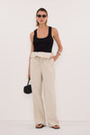 CYRUS NATURAL MARLE FISHERMAN PANT