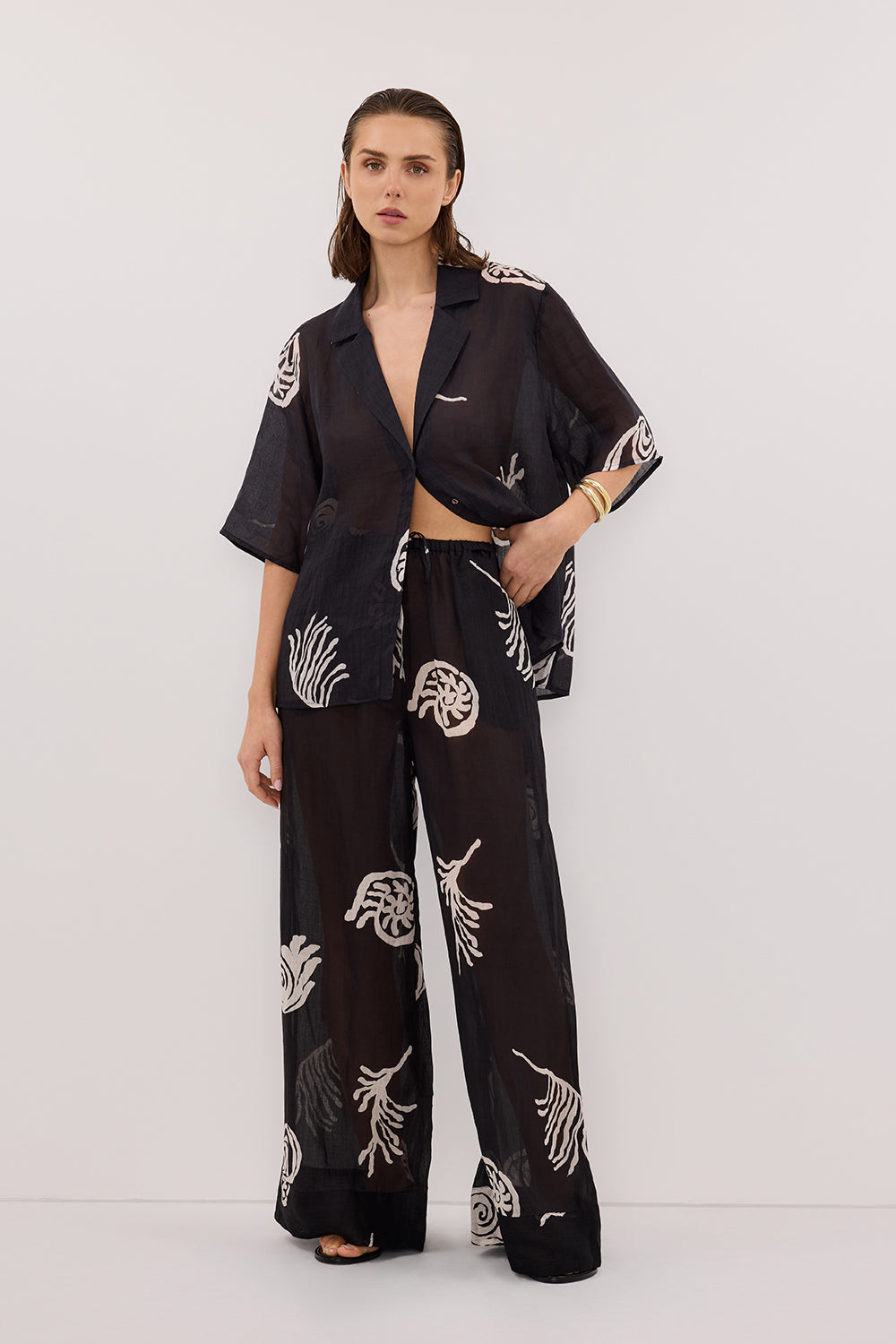 POSITANO BLACK RAMIE PANT Clothing DISSH Boutiques 
