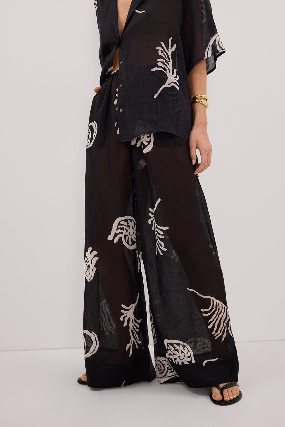POSITANO BLACK RAMIE PANT Clothing DISSH Boutiques 
