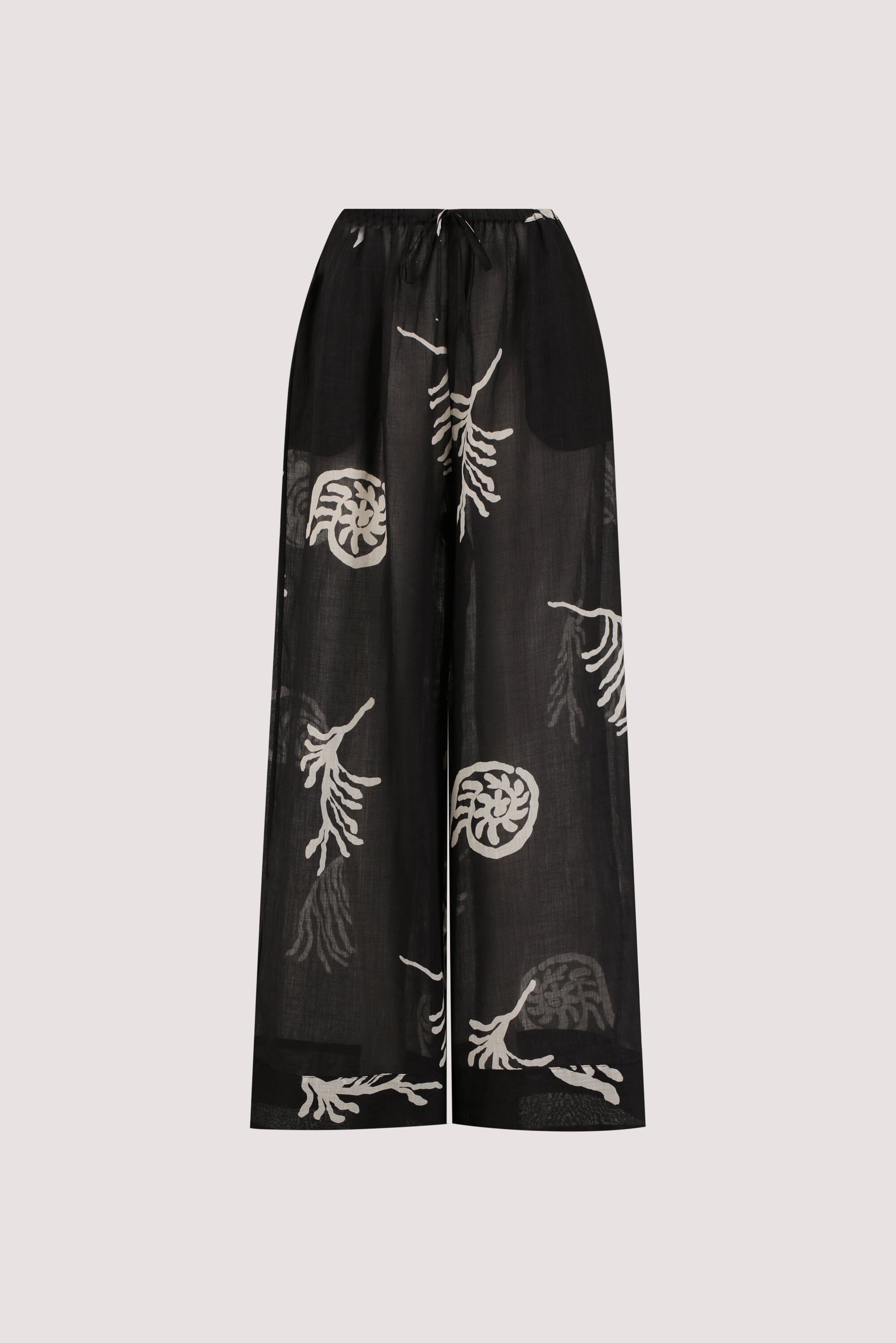 POSITANO BLACK RAMIE PANT
