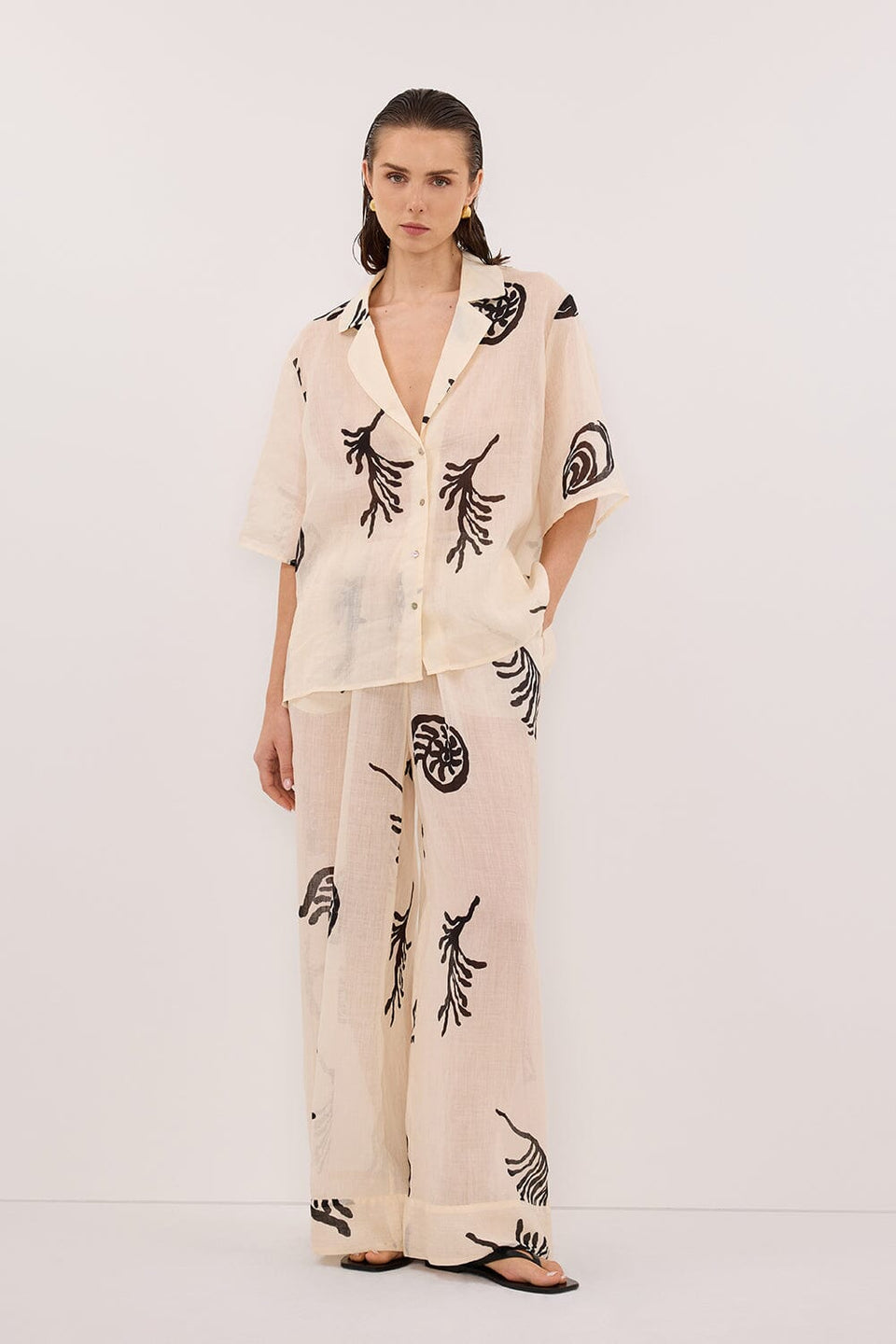 POSITANO SANDSTONE RAMIE PANT Clothing DISSH Boutiques 