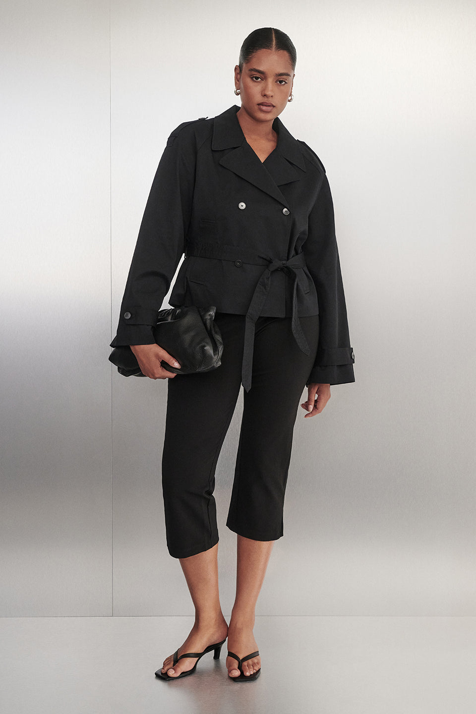 DEMI BLACK 7/8 CAPRI PANT