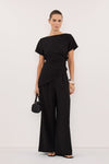 PARKER BLACK TAILORED WIDE LEG PANT