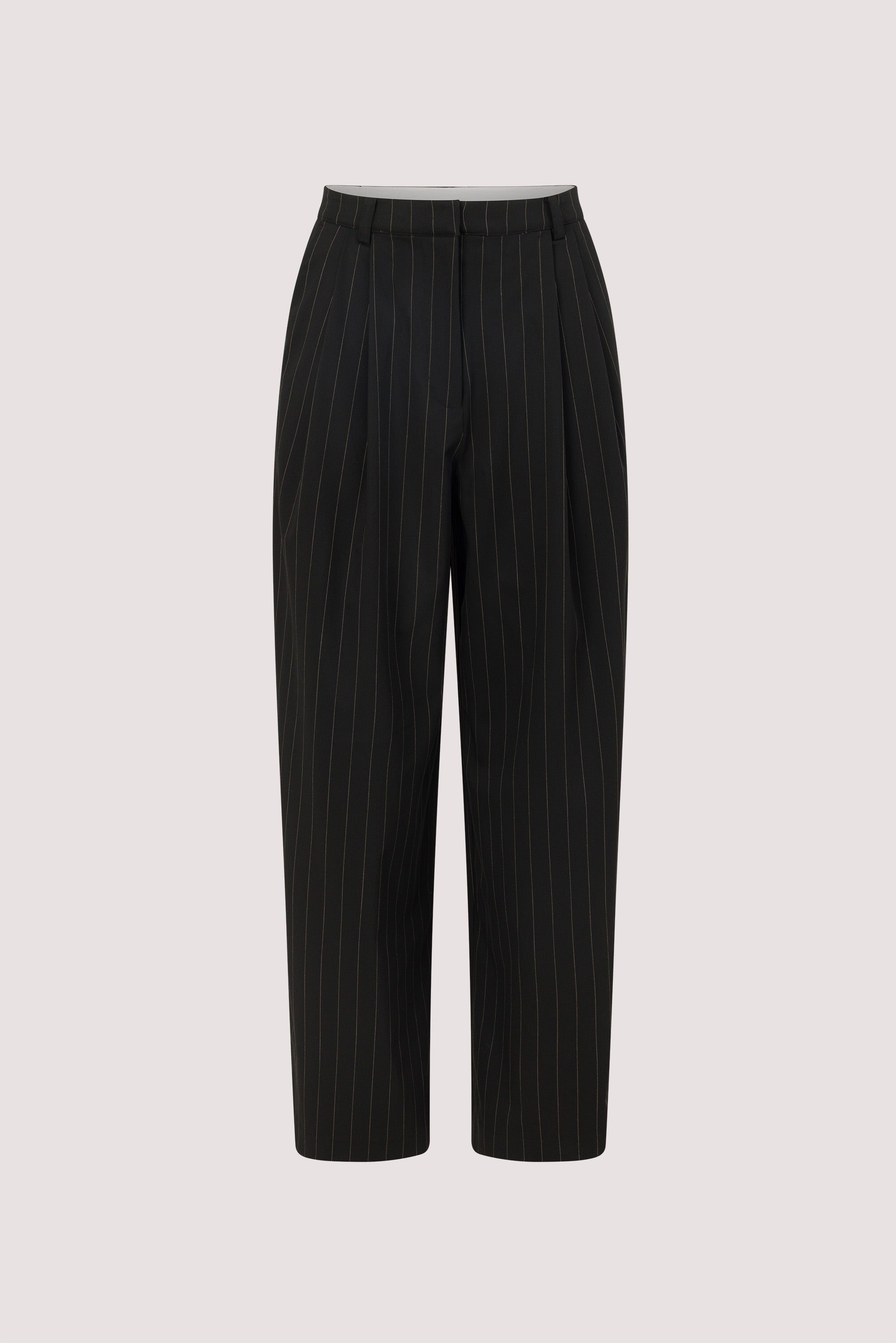SIAN BLACK STRIPE TAILORED WIDE PANT
