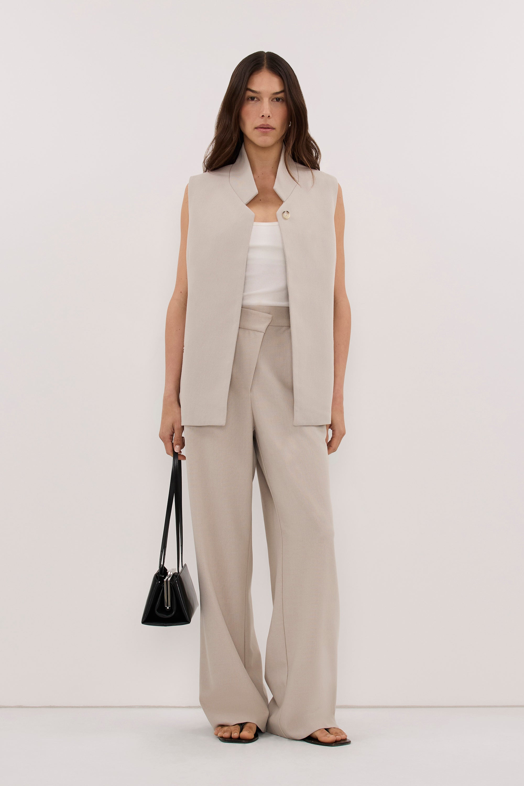 VIDA MUSHROOM ASYM WAISTBAND PANT