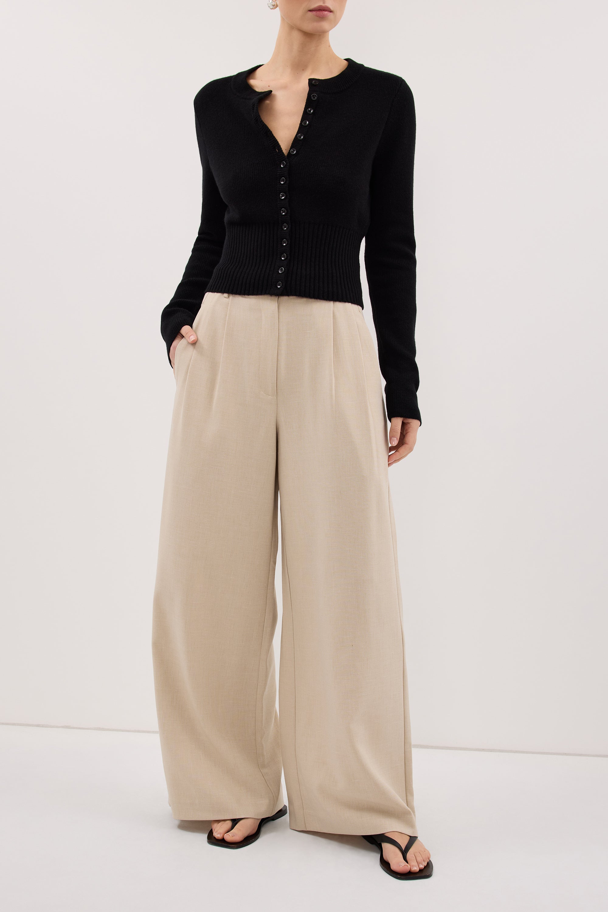 KENDALL OAT WIDE LEG PANT