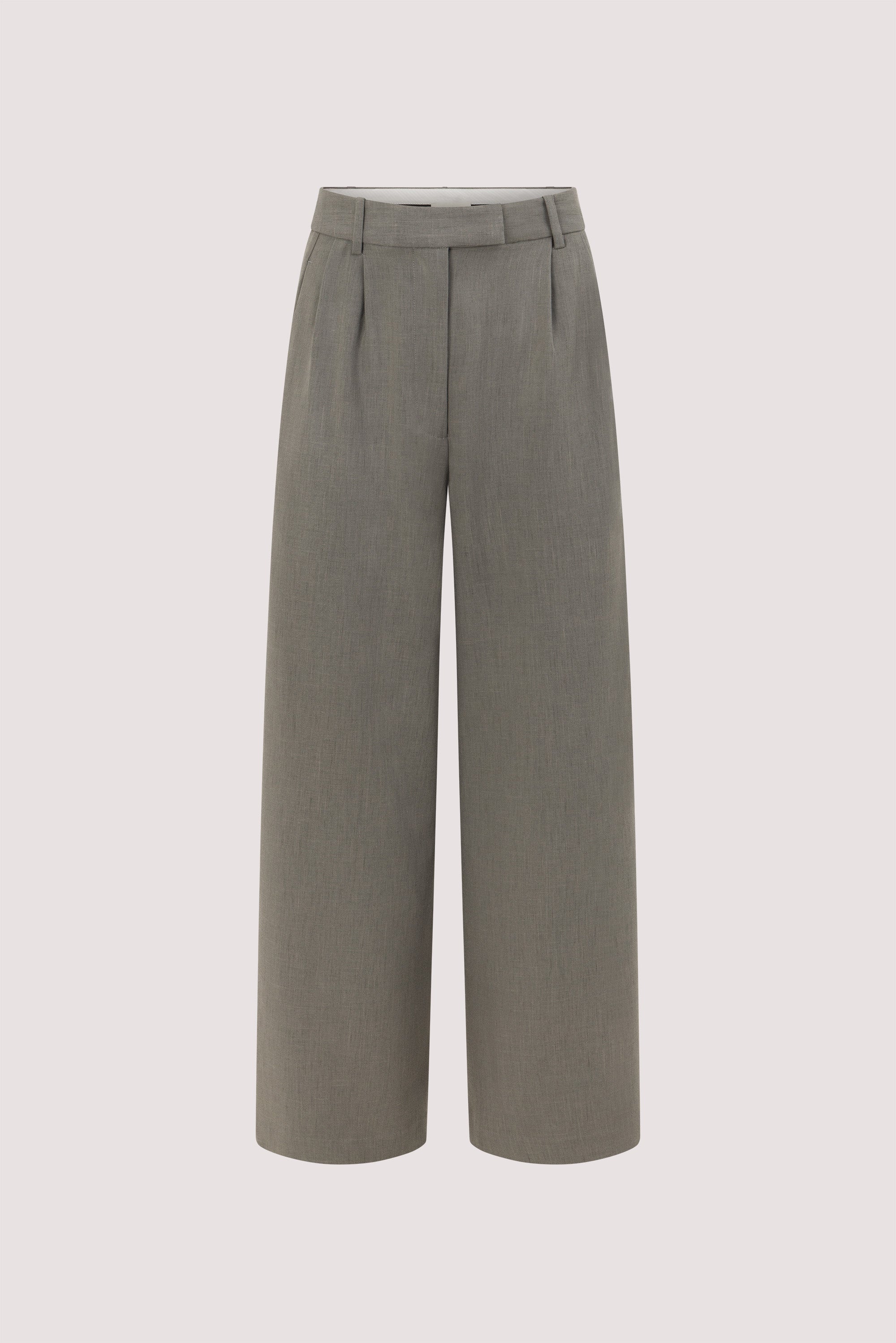 KENDALL STEEL GREY WIDE LEG PANT