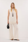 CALIA CREAM TAILORED PANT