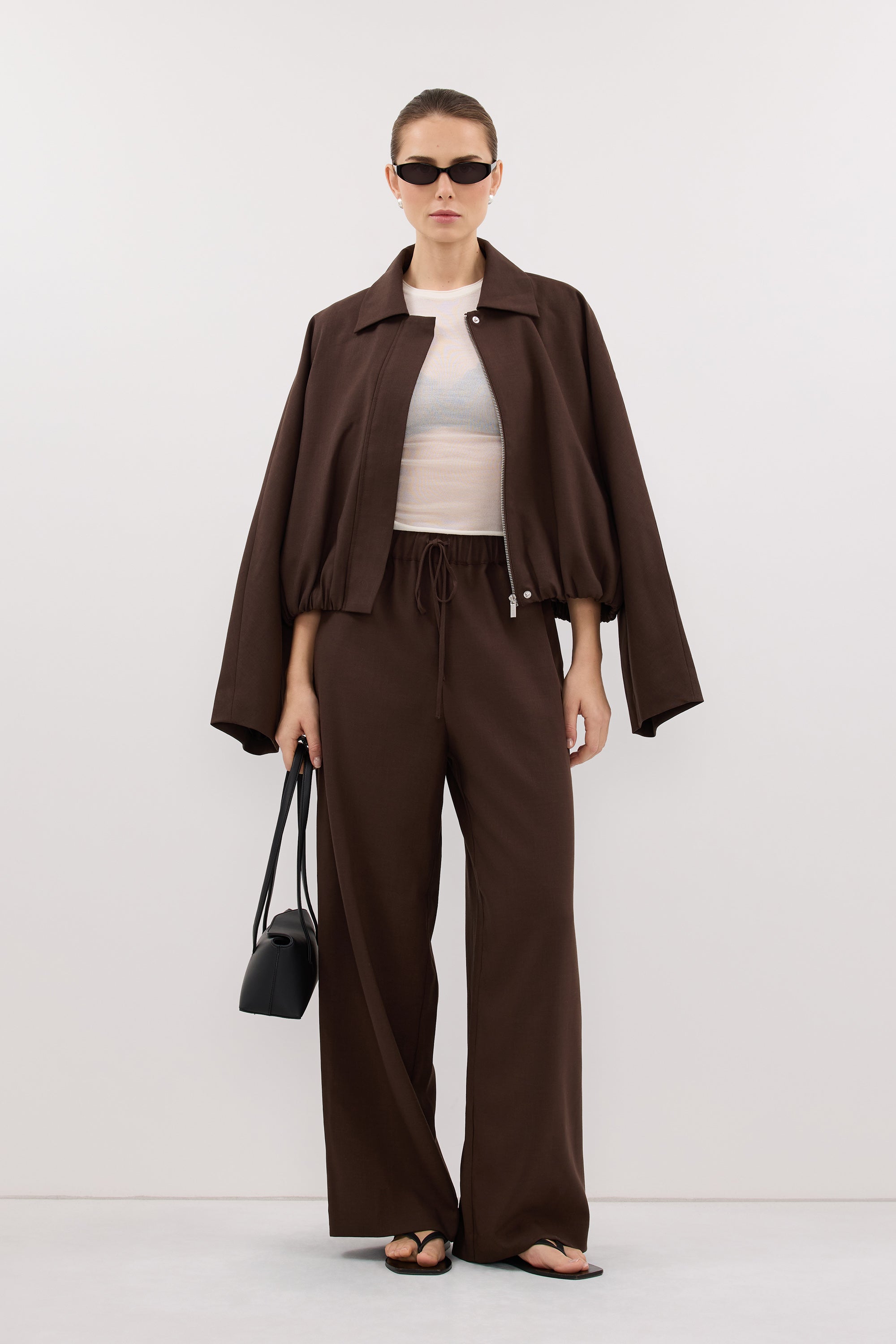 KENDALL MILK CHOC DRAWSTRING PANT