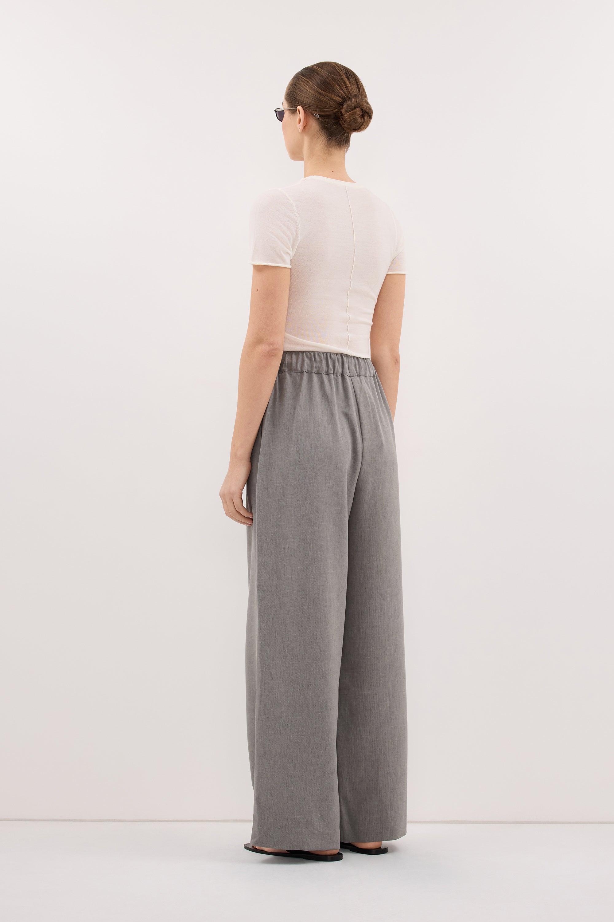 KENDALL STEEL GREY DRAWSTRING PANT