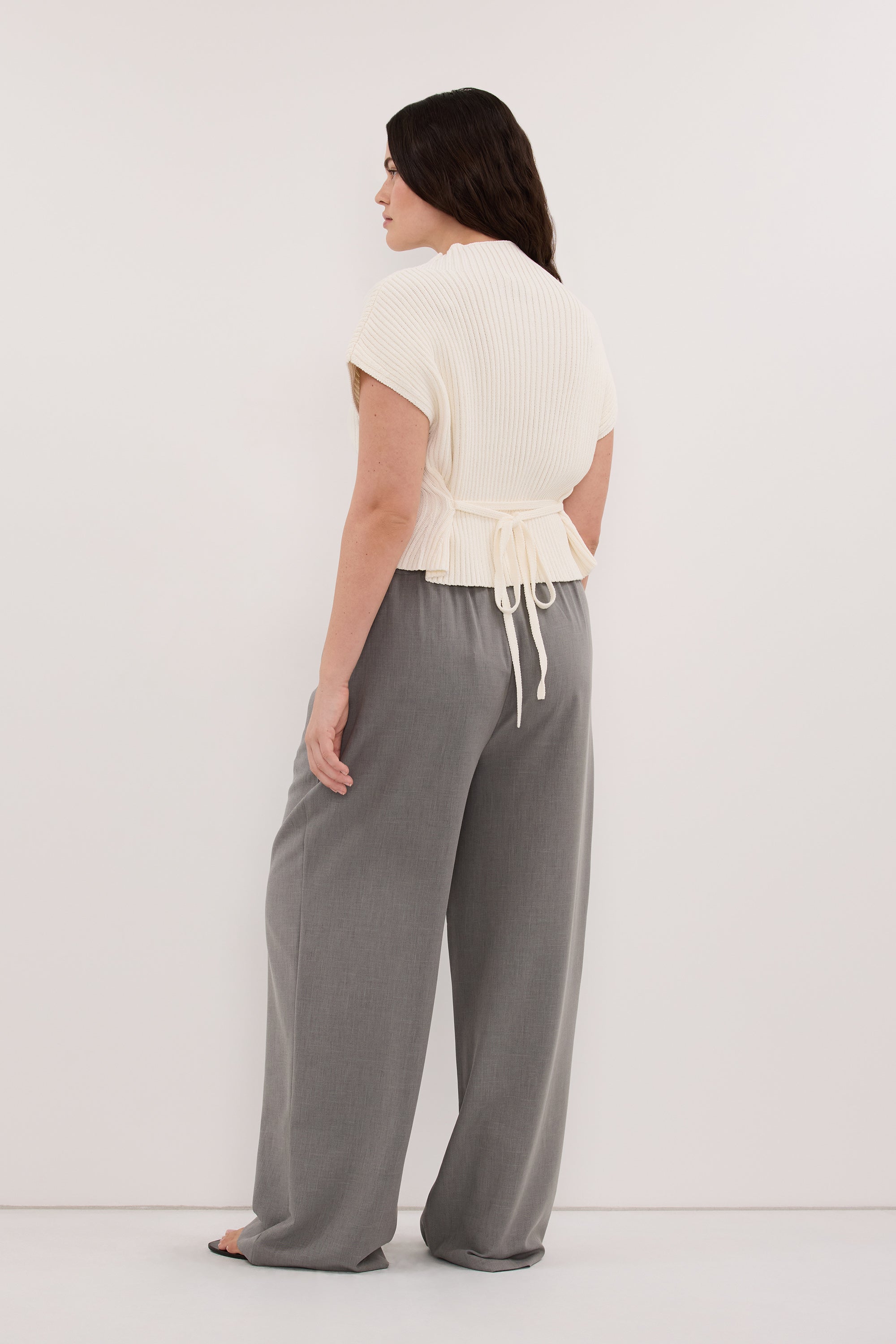 KENDALL STEEL GREY DRAWSTRING PANT