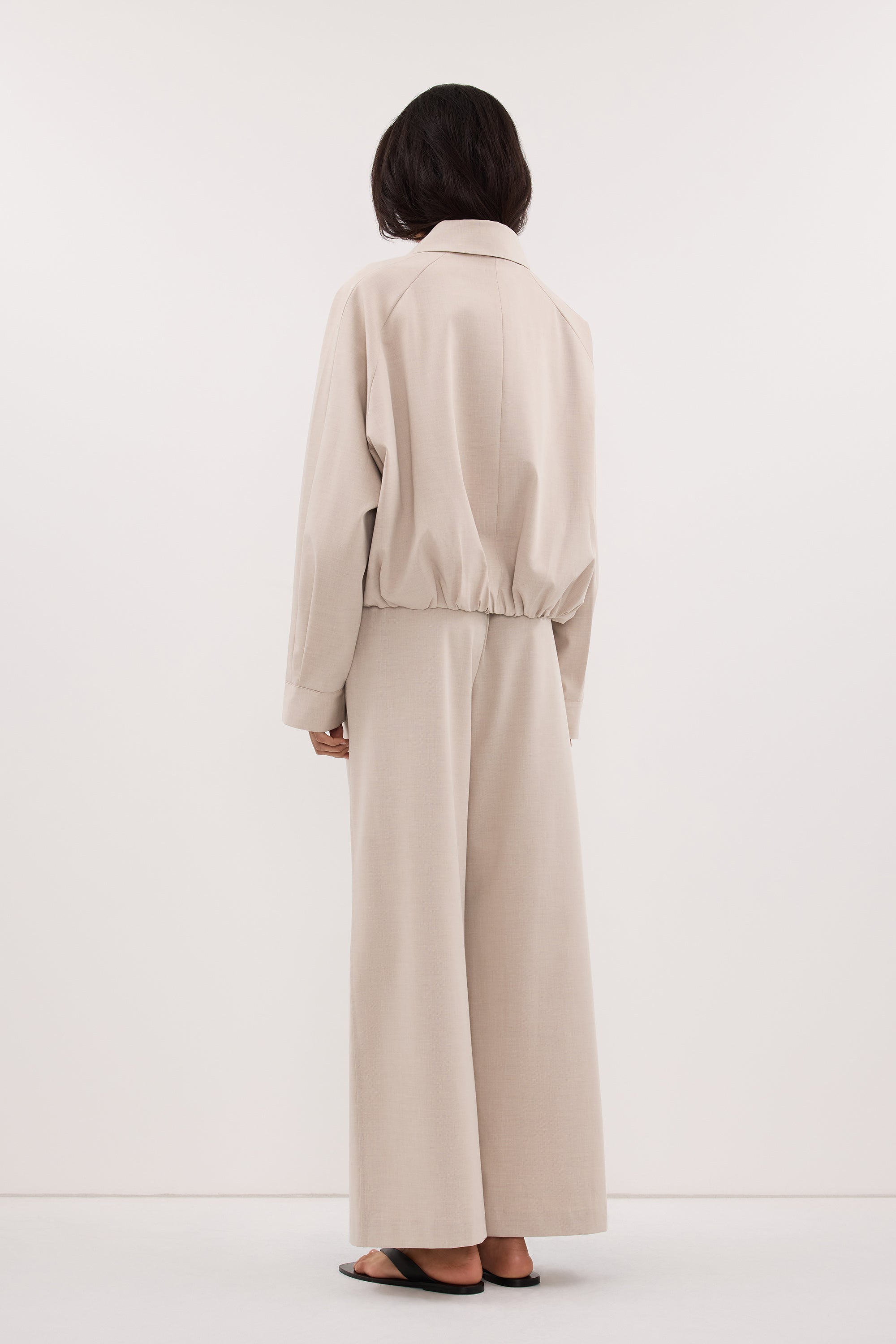 VIANNA BONE MARLE ELASTICATED DRAWSTRING PANT