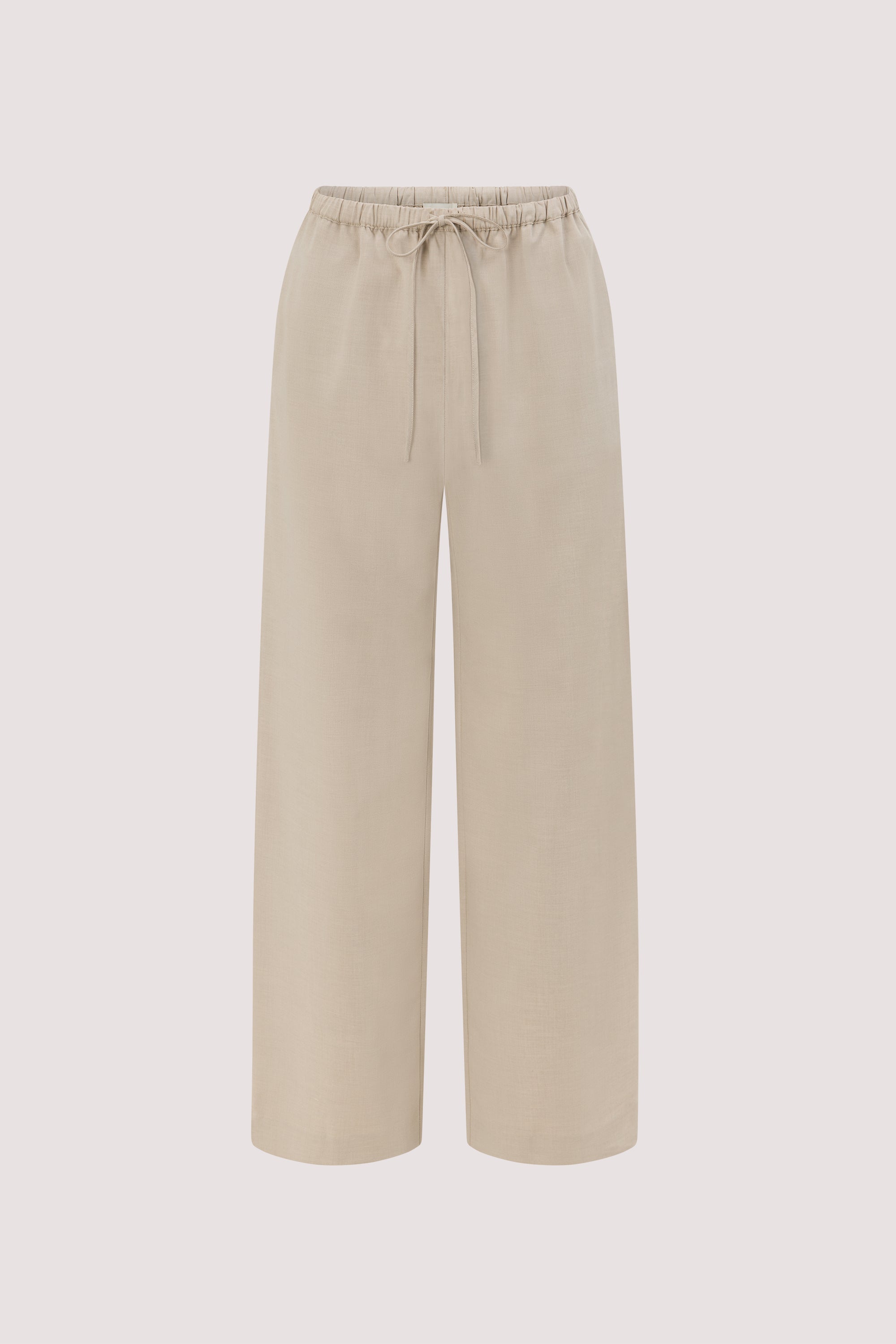 VIANNA BONE MARLE ELASTICATED DRAWSTRING PANT