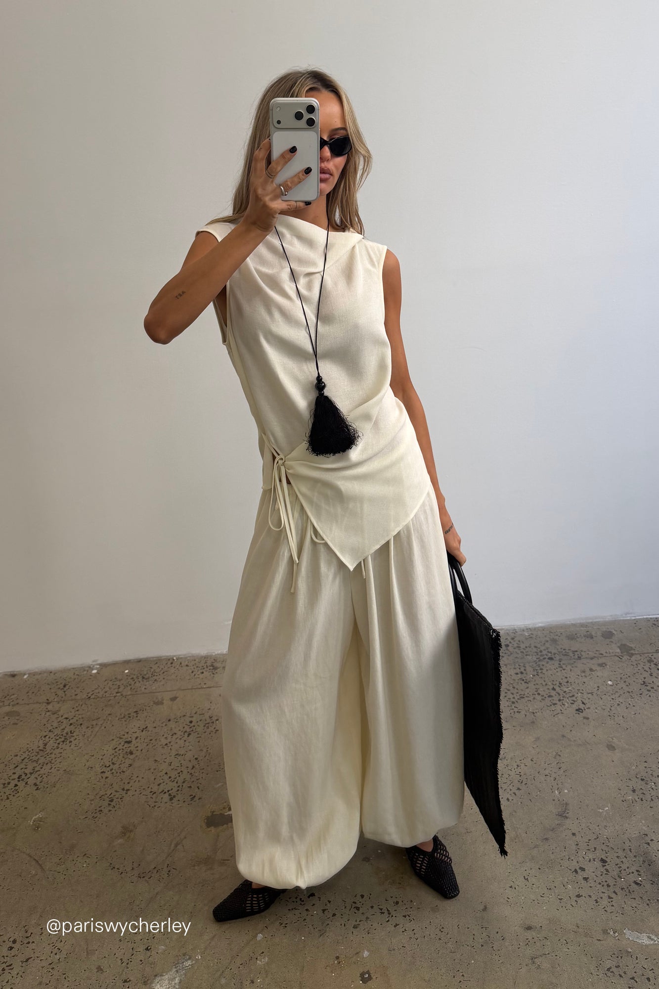 CALIA CREAM BALLOON PANT