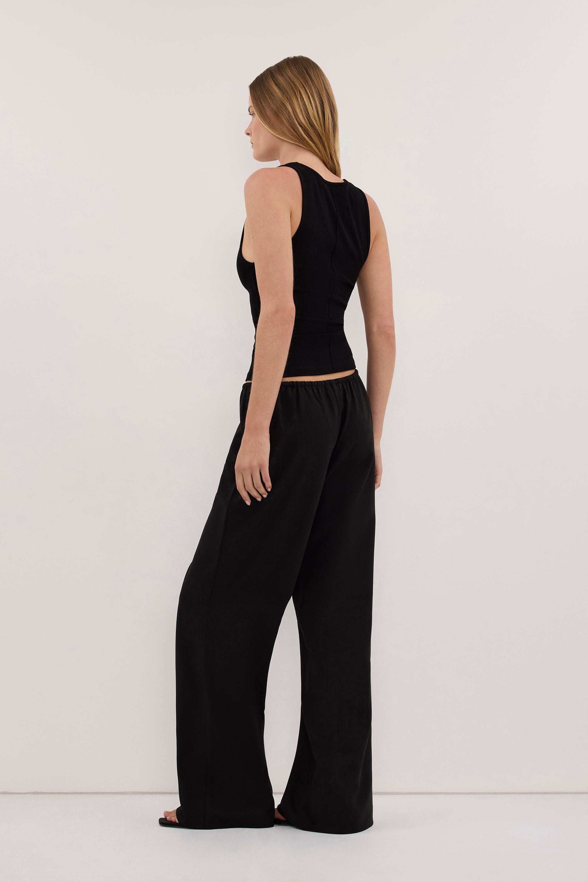 KENDALL BLACK ELASTICATED PANT