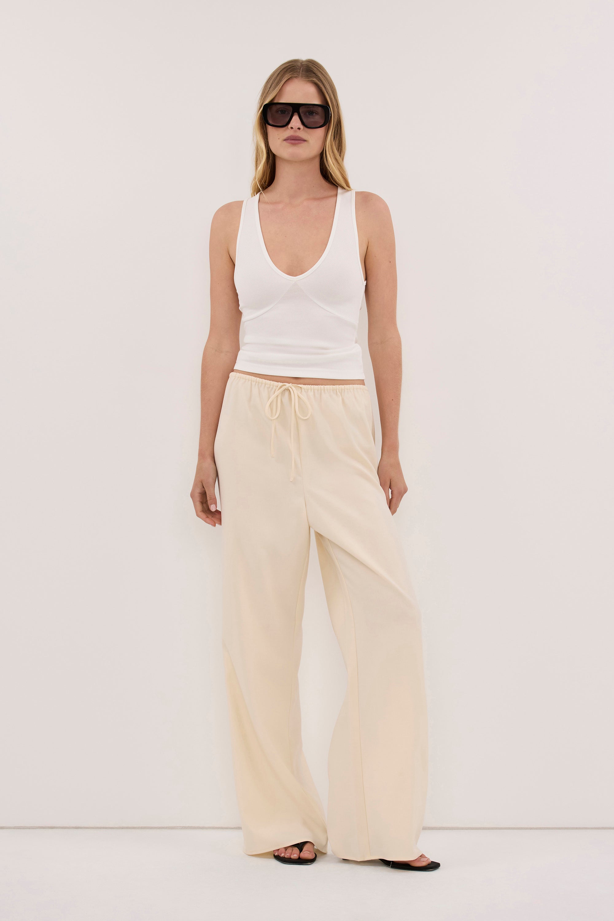 KENDALL BUTTER ELASTICATED PANT