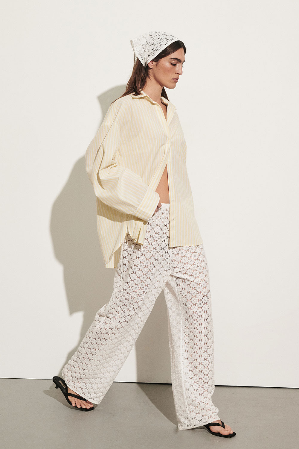RENATA WHITE LACE PANT