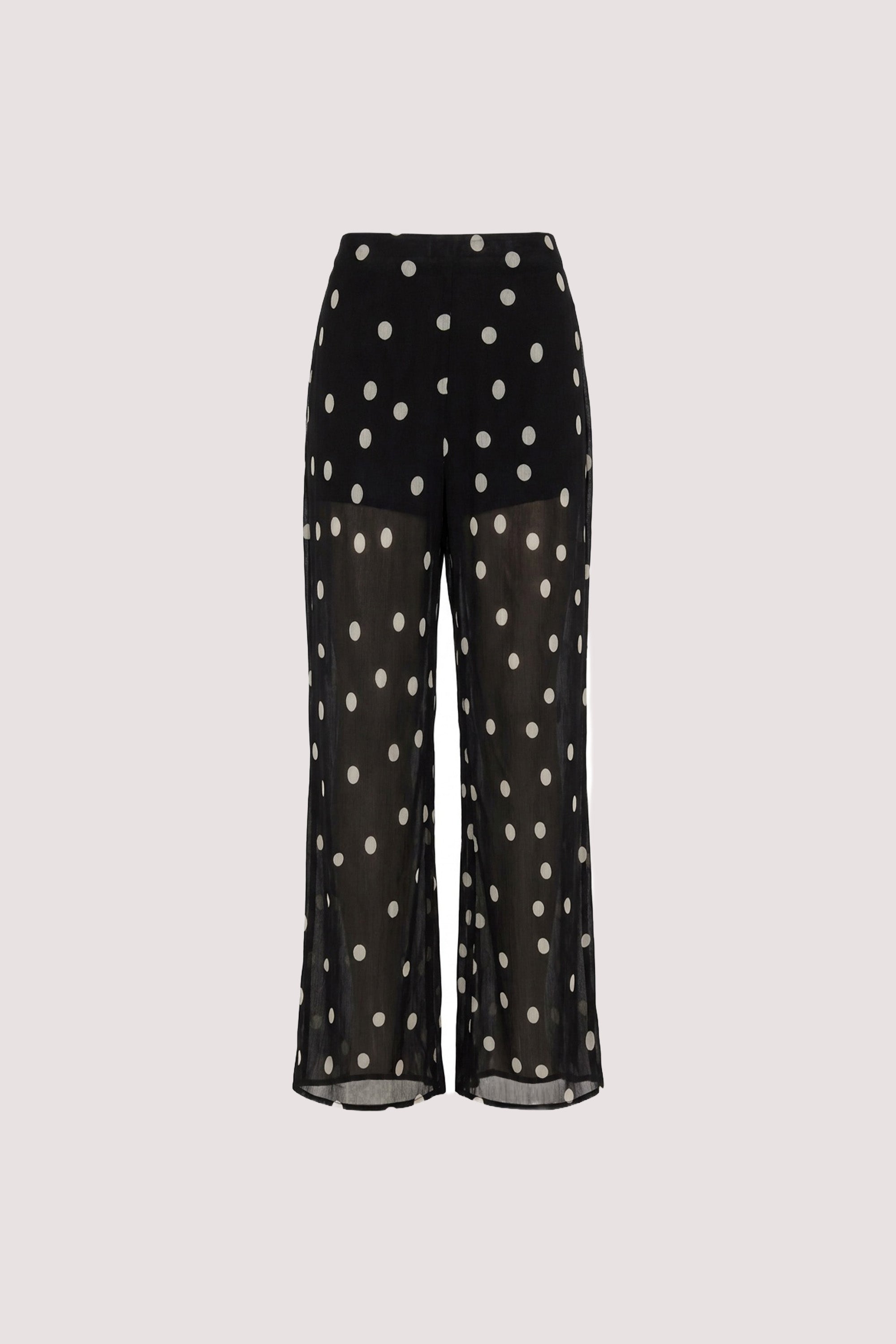 CECILE BLACK SPOT PRINT PANT 