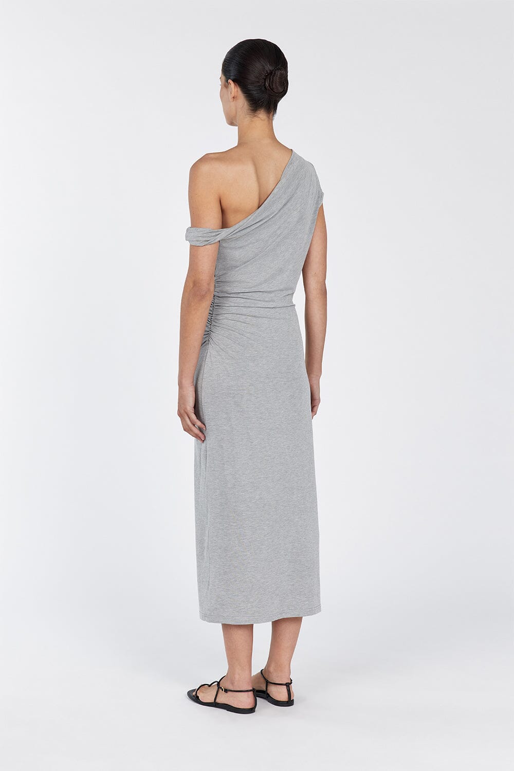 RIO SILVER MARLE DRAPED MAXI DRESS Clothing DISSH Boutiques 